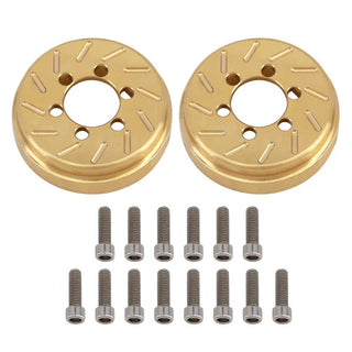INJORA 2PCS 63g Internal Brass Counterweight for 1.9" 2.2" Wheel Rims