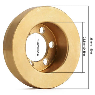 INJORA 2PCS 63g Internal Brass Counterweight for 1.9" 2.2" Wheel Rims
