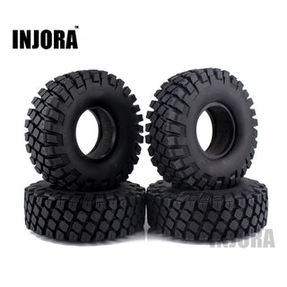 INJORA 4PCS 1.9" 114*39mm Rubber Rocks Tires for 1/10 RC Crawler