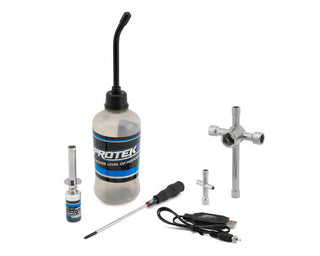 ProTek RC Nitro Starter Set w/Glow Ignitor, Fuel Bottle, Wrenches & Screwdriver