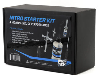 ProTek RC Nitro Starter Set w/Glow Ignitor, Fuel Bottle, Wrenches & Screwdriver