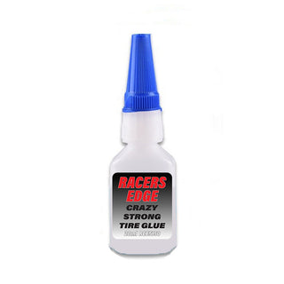 Racers Edge Crazy Strong Tire Glue, Thin 20g w/Pin Cap and Tips