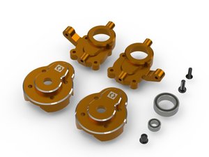 Aluminum Portal Steering Spindle Set (Orange), for Venture18