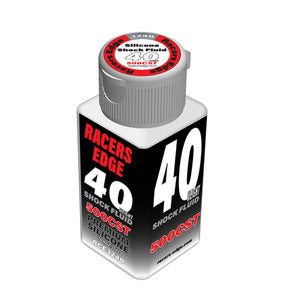 Racers Edge Racers Edge 40 Weight, 500cSt, 70ml 2.36oz Pure Silicone Shock Oil