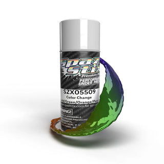 Spaz Stix - Color Change Aerosol Paint, Gold/Green/Orange/Purple, 3.5oz Can