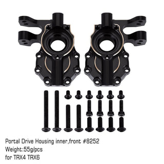 INJORA Black Brass 55g Drive Housing 8252
