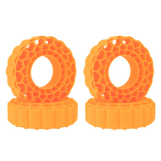 MEUS Racing Soft Silicone Rubber Inserts for 1.9-Inch Tires 118-122mm for 1/10 RC Crawlers - Orange Soft Inserts