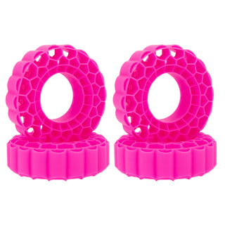 MEUS Racing Soft Silicone Rubber Inserts for 1.9-Inch Tires 118-122mm for 1/10 RC Crawlers - Rosh Red Super Soft Inserts