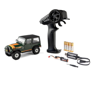 Axial SCX30 Jeep CJ-7 Green AXI-3273T2 vehicle and included radio, charger and battery